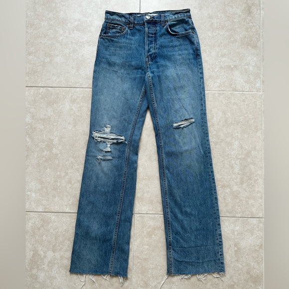 GRLFRND Courtney Low Rise Loose Boot Jeans in Rosarito - Picture 5 of 15